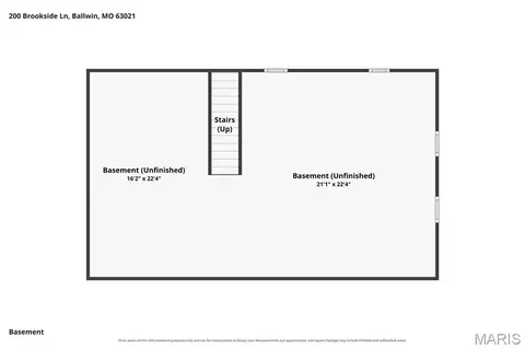 Floorplan - 200 Brookside Ln, Ballwin, MO 63021 photo 2 of 3