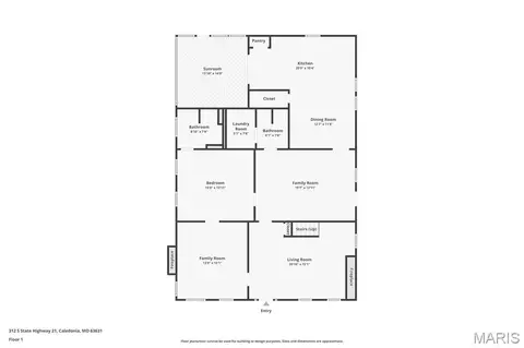 Floorplan - 312 S State Highway 21, Caledonia, MO 63631 photo 2 of 3