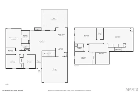 Floorplan - 341 Falcon Hill Dr, O'fallon, MO 63368 photo 1 of 1