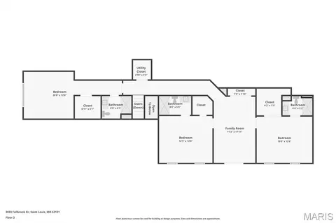 Floorplan - 3033 Fallbrook Dr, Saint Louis, MO 63131 photo 2 of 2