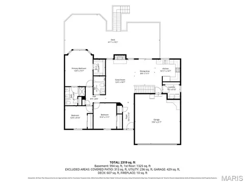 Floorplan - 638 Oak Springs Trail Dr, Ballwin, MO 63021 photo 1 of 3