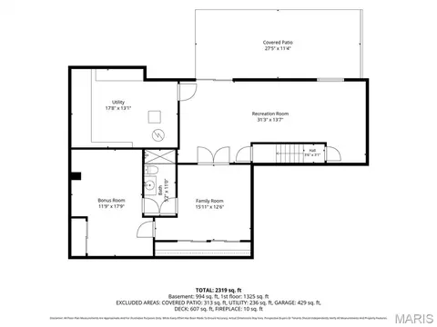 Floorplan - 638 Oak Springs Trail Dr, Ballwin, MO 63021 photo 2 of 3