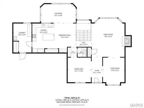 Floorplan - 991 Sheffield Forest Ct, Wildwood, MO 63021 photo 1 of 2