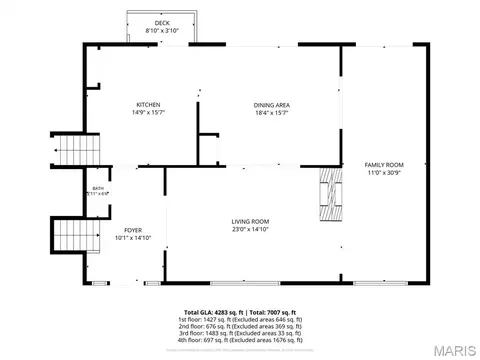 Floorplan - 2009 Crescent Dr, Hannibal, MO 63401 photo 3 of 5