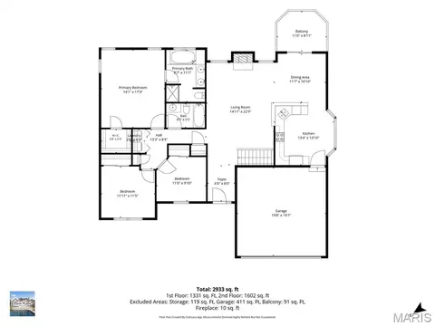 Floorplan - 2 Moonstone Ct, O'fallon, MO 63366 photo 2 of 6