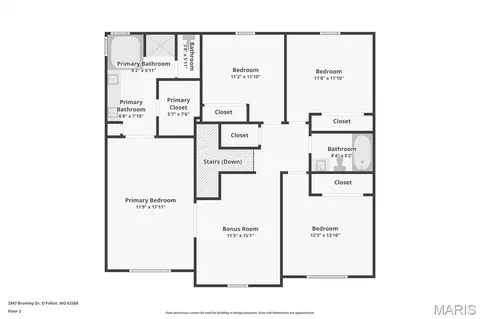Floorplan - 2947 Bromley Dr, O'fallon, MO 63368 photo 3 of 4