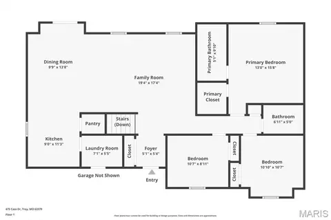Floorplan - 475 Cass Dr, Troy, MO 63379 photo 1 of 1
