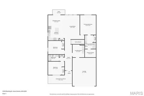 Floorplan - 3159 Wheeling Dr, Saint Charles, MO 63301 photo 1 of 3