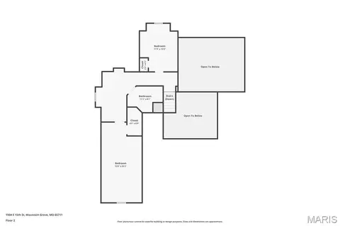 Floorplan - 1504 M- East 15th St, Mountain Grove, MO 65711 photo 2 of 3