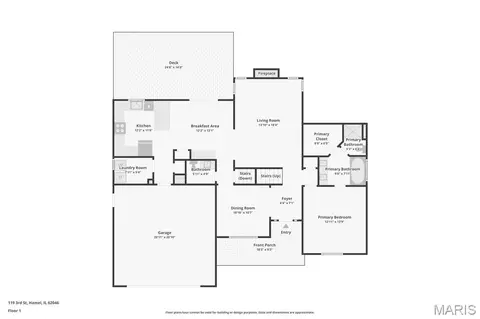 Floorplan - 119 3rd St, Hamel, IL 62046 photo 1 of 3