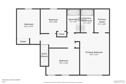 Floorplan - 1488 Cochise Dr, O'fallon, MO 63366 photo 2 of 3