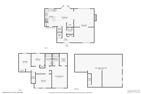 Floorplan - 1488 Cochise Dr, O'fallon, MO 63366 photo 1 of 3