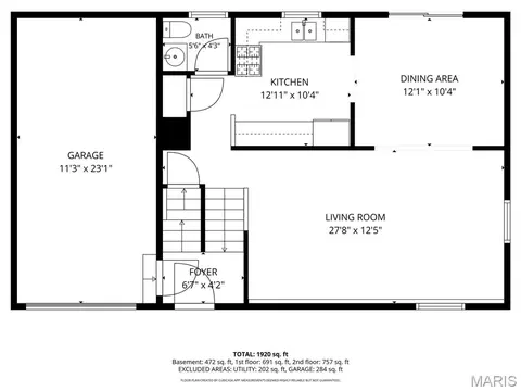 Floorplan - 9901 Chiles Ct, Saint Louis, MO 63126 photo 1 of 4