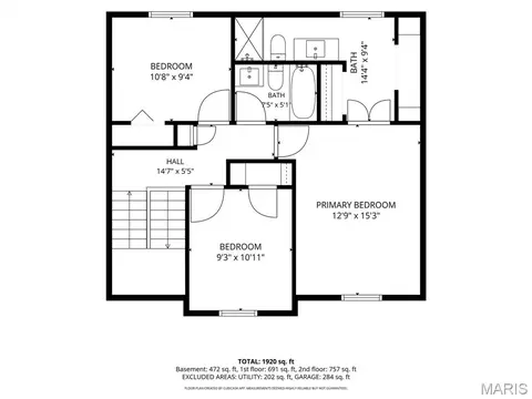 Floorplan - 9901 Chiles Ct, Saint Louis, MO 63126 photo 2 of 4