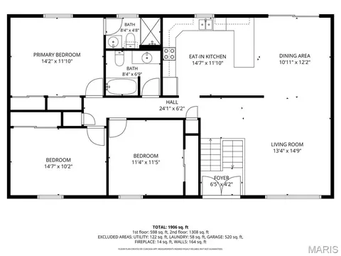 Floorplan - 3425 Tenbrook Rd, Arnold, MO 63010 photo 2 of 3