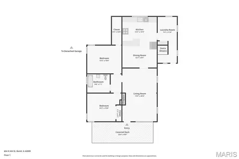 Floorplan - 604 N 4th St, Benld, IL 62009 photo 1 of 4