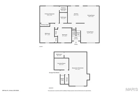 Floorplan - 809 Ron Dr, Fenton, MO 63026 photo 2 of 2