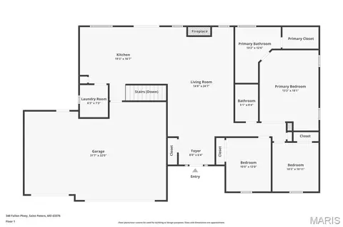 Floorplan - 348 Fallon Pkwy, O'fallon, MO 63376 photo 1 of 3