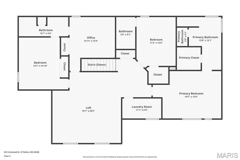 Floorplan - 522 Ironwood Dr, O'fallon, MO 63368 photo 2 of 4