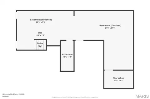 Floorplan - 522 Ironwood Dr, O'fallon, MO 63368 photo 3 of 4
