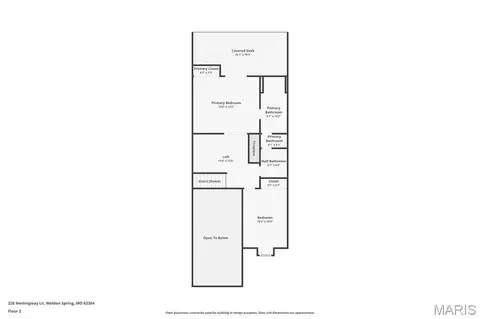 Floorplan - 226 Hemingway Ln #C, Weldon Spring, MO 63304 photo 2 of 3
