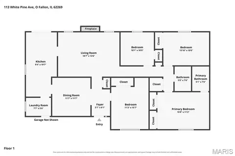 Floorplan - 113 White Pine Ave, O'fallon, IL 62269 photo 1 of 1