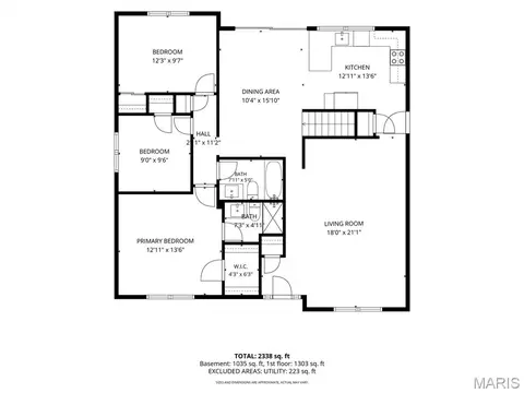 Floorplan - 412 Woodrun Dr, Ballwin, MO 63021 photo 5 of 6