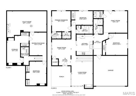 Floorplan - 10530 Twilight Dr, Sappington, MO 63128 photo 1 of 3