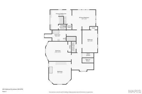 Floorplan - 203 S Bellevue St, Jackson, MO 63755 photo 3 of 4