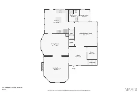 Floorplan - 203 S Bellevue St, Jackson, MO 63755 photo 2 of 4