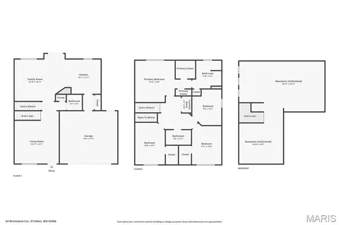 Floorplan - 64 Brimstone Cor, O'fallon, MO 63366 photo 1 of 1