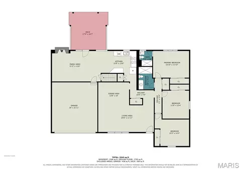 Floorplan - 9311 Cinnabar Dr, Sappington, MO 63126 photo 2 of 2