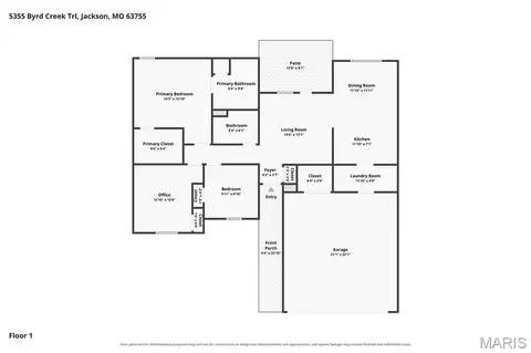 Floorplan - 5355 Byrd Creek Trl, Jackson, MO 63755 photo 1 of 1