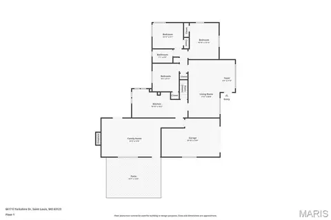 Floorplan - 6617 E Yorkshire Dr, Affton, MO 63123 photo 1 of 2