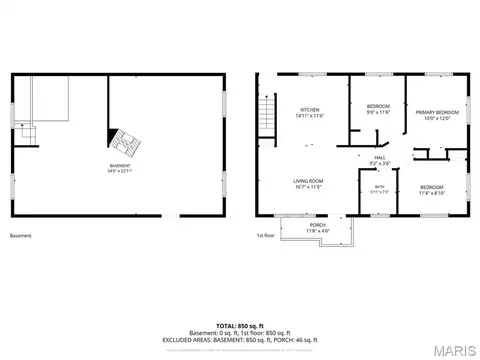 Floorplan - 220 Ruggles Rd, Ferguson, MO 63135 photo 3 of 3