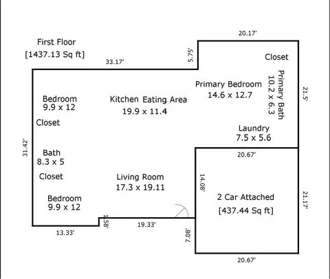 Floorplan - 738 E Gallup Hill Rd, Nixa, MO 65714 photo 1 of 1