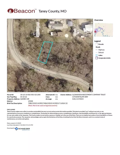 lot16 Table Rock Acres, Branson, MO 65616