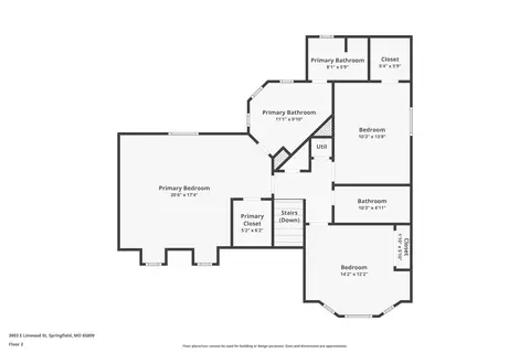 Floorplan - 3803 E Linwood St, Springfield, MO 65809 photo 2 of 4
