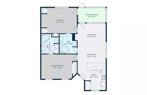 Floorplan - 710 Fall Creek Dr #2, Branson, MO 65616 photo 1 of 1