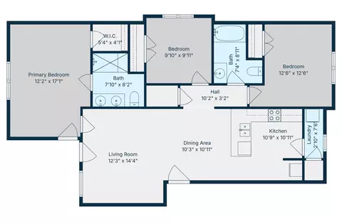 Floorplan - 3103 S Vineyards Ter UNIT 4, Branson, MO 65616 photo 1 of 1