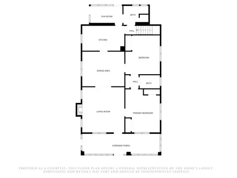 Floorplan - 838 Chestnut St, Thayer, MO 65791 photo 2 of 3