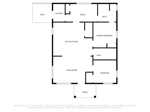 Floorplan - 208 Sherman St, Thayer, MO 65791 photo 1 of 1