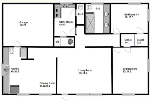 Floorplan - 761 S Hickory St, Buffalo, MO 65622 photo 1 of 1
