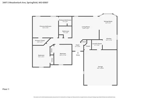 Floorplan - 3497 S Meadowlark Ave, Springfield, MO 65807 photo 1 of 1