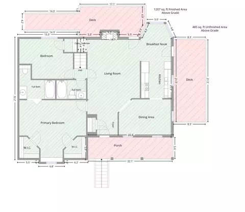 Floorplan - 523 E Camino St, Springfield, MO 65810 photo 2 of 8
