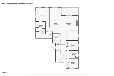 Floorplan - 3939 E Appledore Ct, Brookline, MO 65619 photo 1 of 1