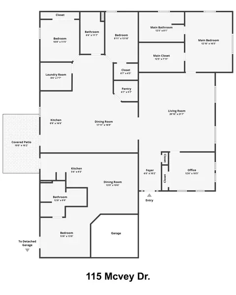 Floorplan - 115 Mcvey Dr, Chadwick, MO 65629 photo 1 of 1