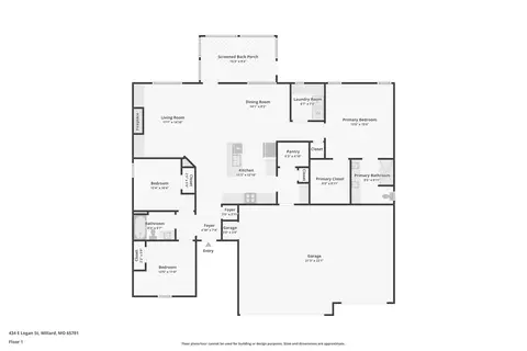 Floorplan - 434 E Logan St, Willard, MO 65781 photo 1 of 1