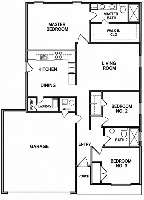 Floorplan - 1002 Fenli Ave, Monett, MO 65708 photo 1 of 1