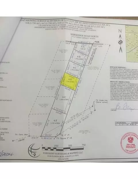 lot4 D Horseshoe Road North Rd, Independence, LA 70443
